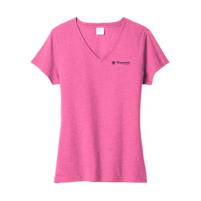 Picture of Port & Company ® Ladies Fan Favorite ™ Blend V-Neck Tee
